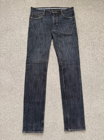 SS08 Number (N)ine Pain Crying Heart Black Denim Jeans