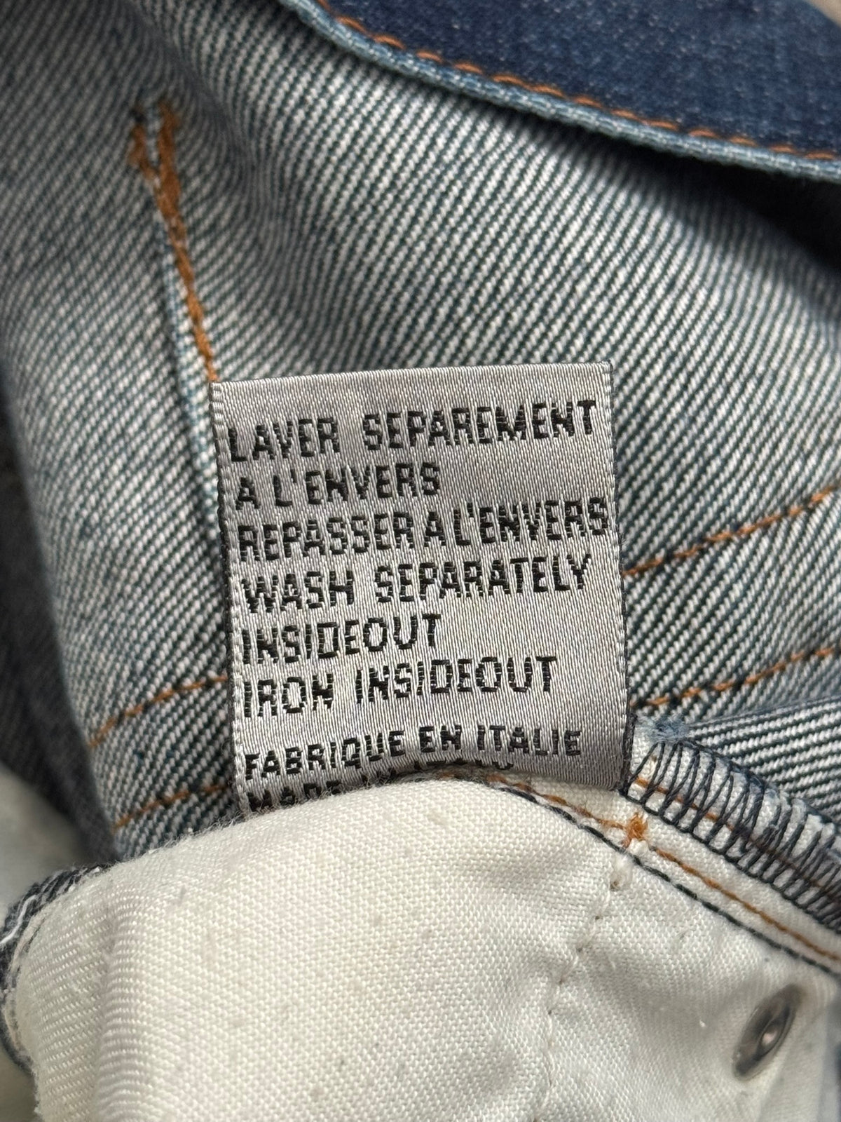 AW07 Dior Homme by Hedi Slimane Indigo Faded Raw Denim Jeans
