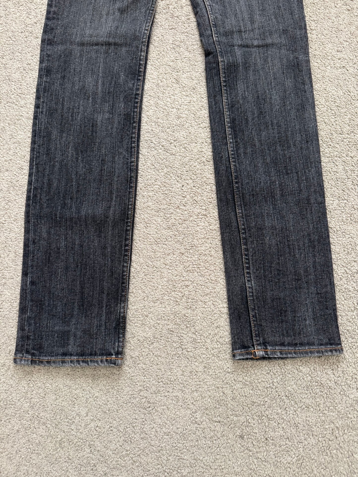 SS08 Number (N)ine Pain Crying Heart Black Denim Jeans