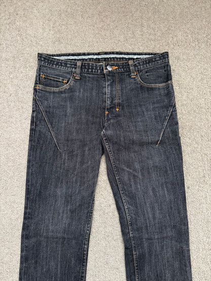 SS08 Number (N)ine Pain Crying Heart Black Denim Jeans