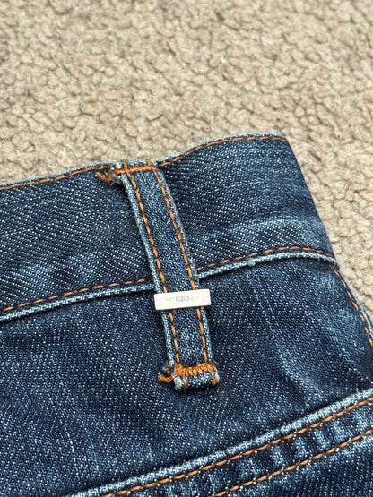 AW07 Dior Homme by Hedi Slimane Indigo Faded Raw Denim Jeans