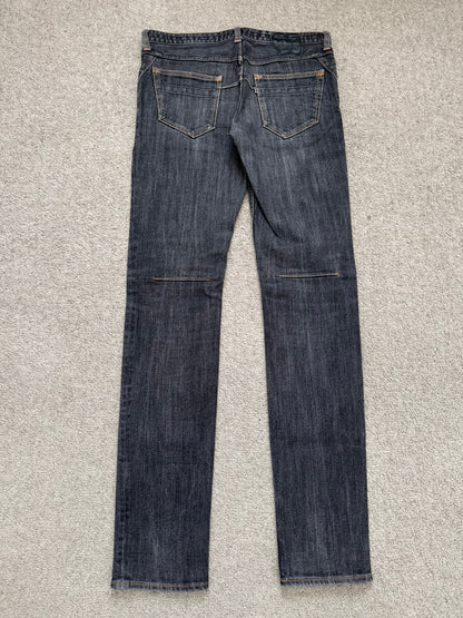 SS08 Number (N)ine Pain Crying Heart Black Denim Jeans