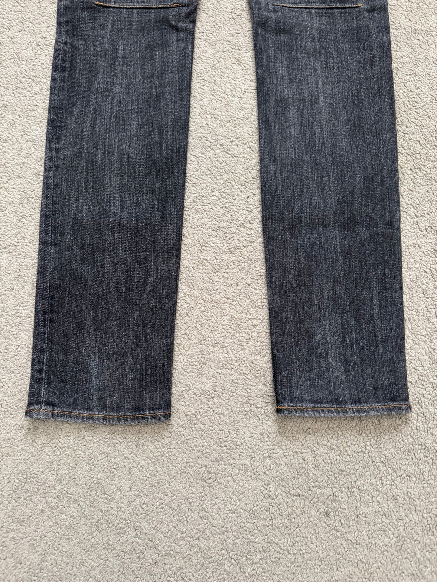 SS08 Number (N)ine Pain Crying Heart Black Denim Jeans