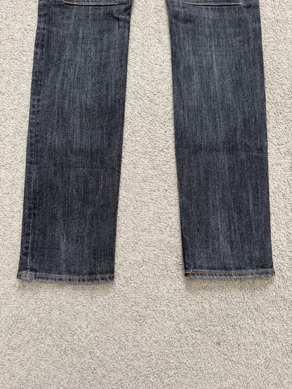 SS08 Number (N)ine Pain Crying Heart Black Denim Jeans