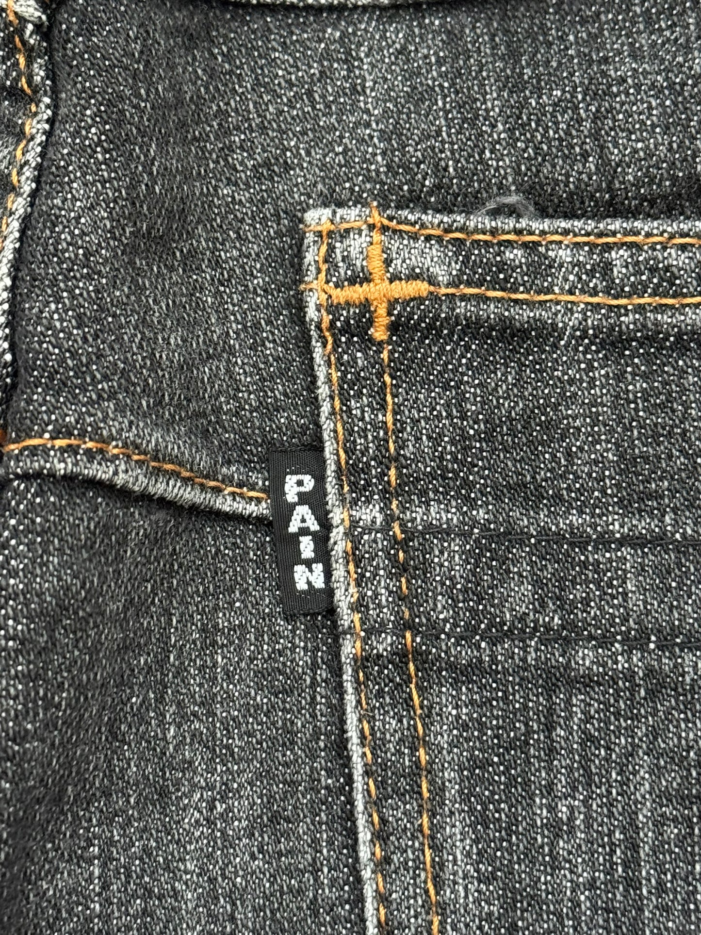 SS08 Number (N)ine Pain Crying Heart Black Denim Jeans