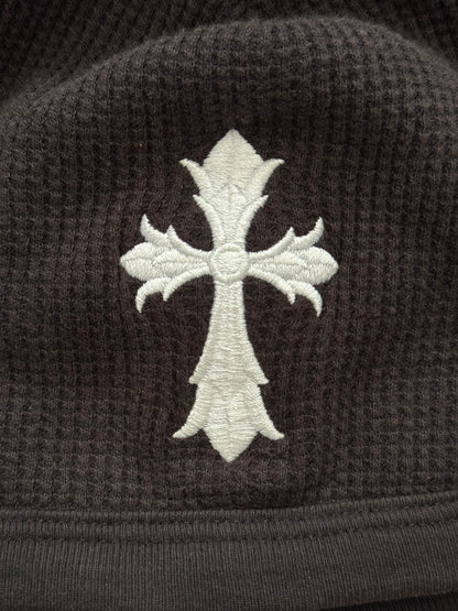 Vintage Chrome Hearts White Cross Logo Thermal Beanie