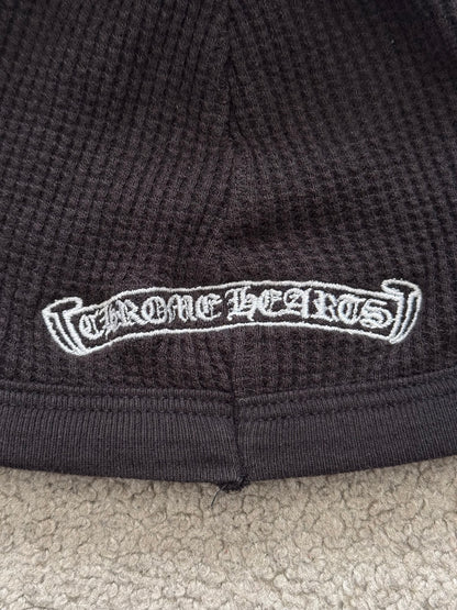 Vintage Chrome Hearts White Cross Logo Thermal Beanie