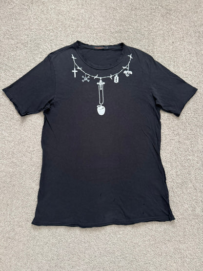 SS03 Undercover "Scab" Barbwire Rosary Chain T Shirt