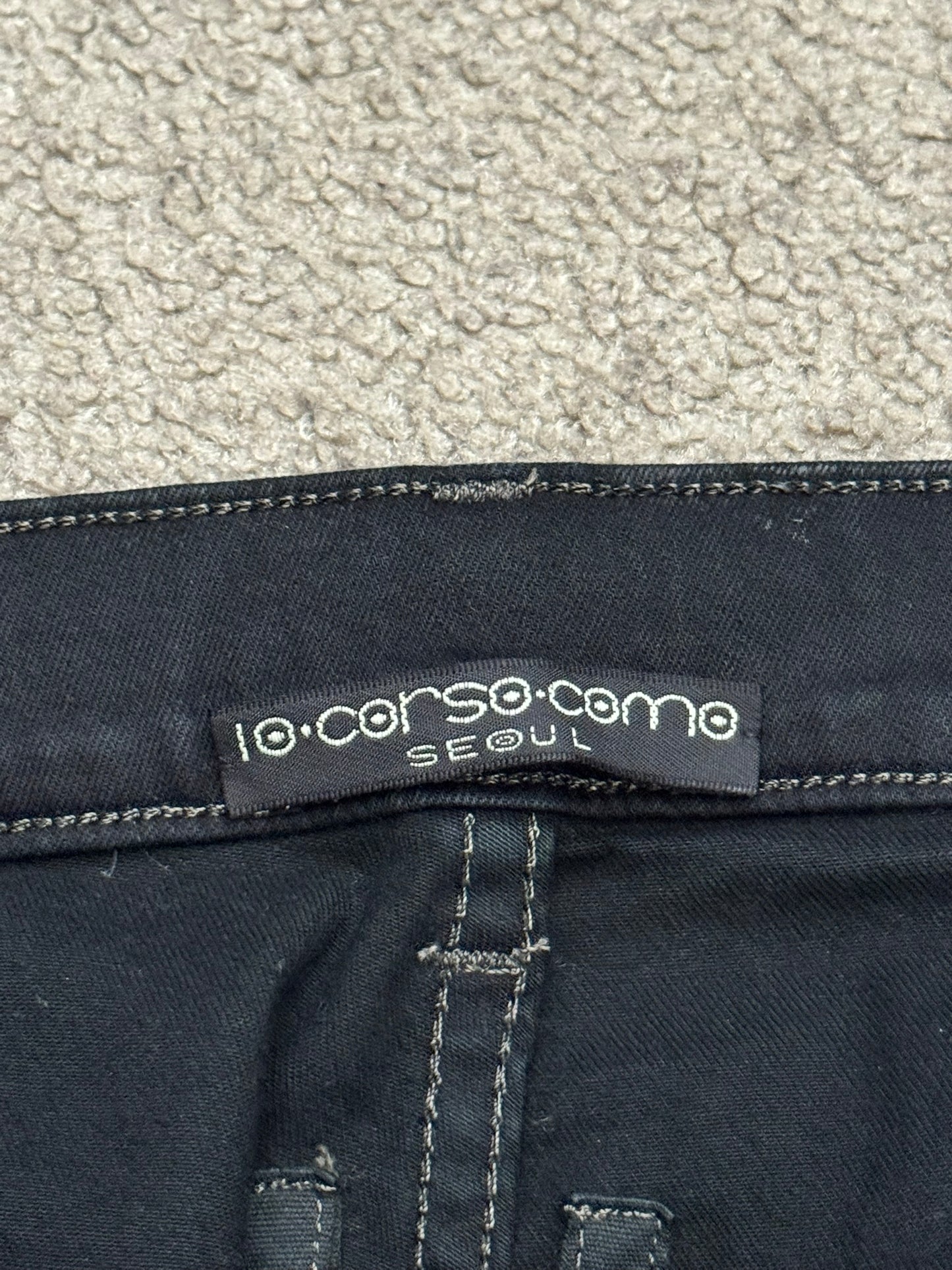 FW15 Rick Owens DRKSHDW Black Waxed Detroit Cut Denim Jeans