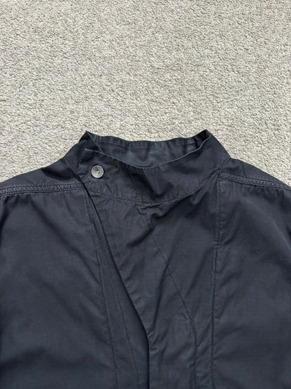 SS10 Rick Owens DRKSHDW Black Waxed Ripstop Slave Jacket