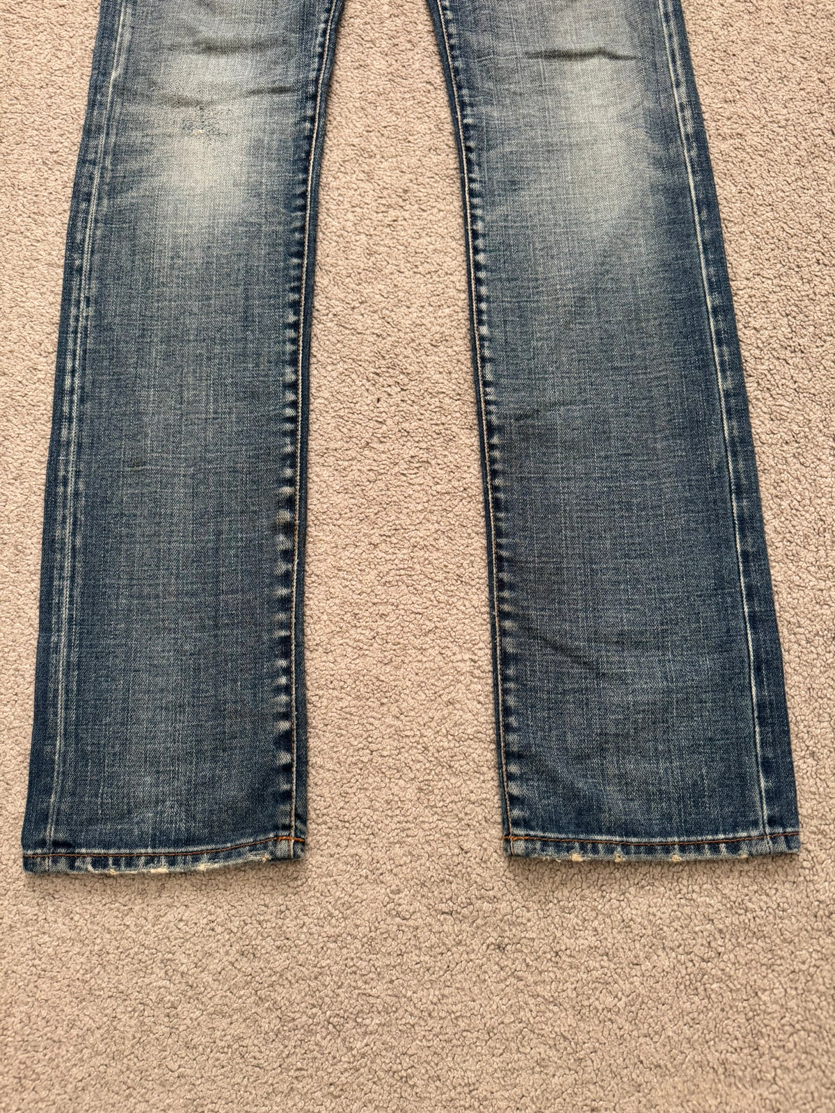 SS07 Dior Homme by Hedi Slimane "Sky Wash" Distress Denim Jeans