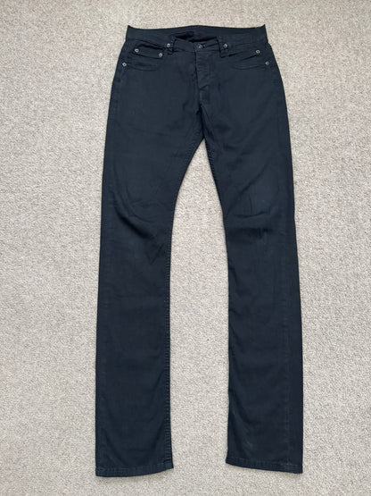 SS16 Rick Owens DRKSHDW Ribbed Cotton Detroit Cut Jeans