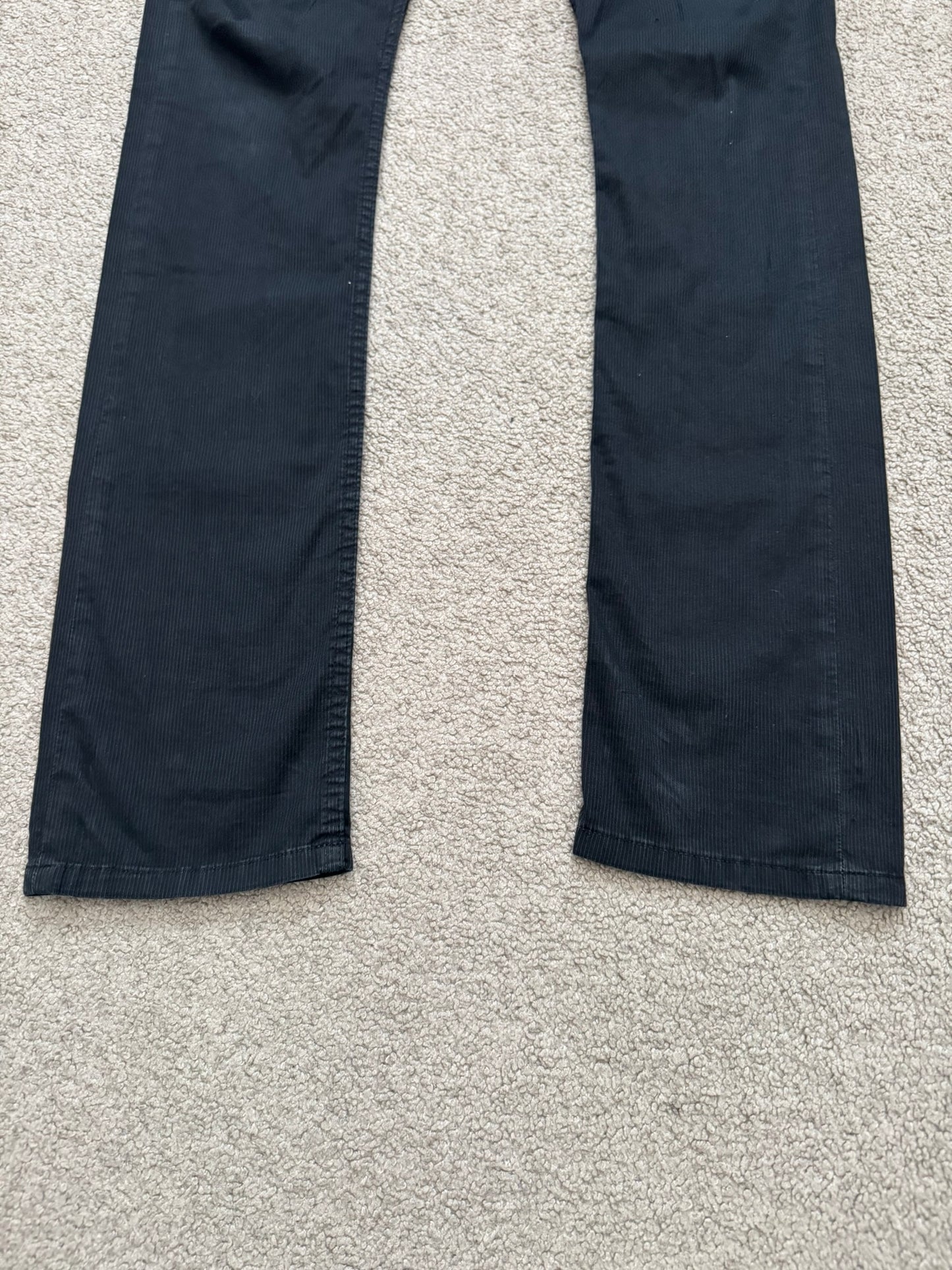 SS16 Rick Owens DRKSHDW Ribbed Cotton Detroit Cut Jeans