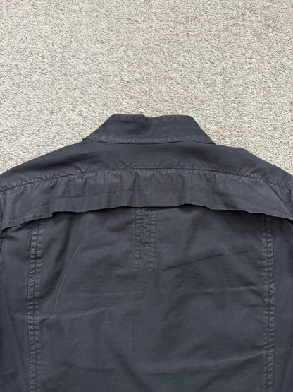 SS10 Rick Owens DRKSHDW Black Waxed Ripstop Slave Jacket