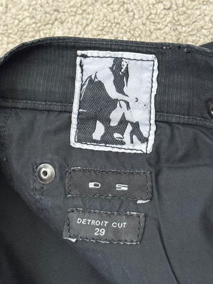 SS16 Rick Owens DRKSHDW Ribbed Cotton Detroit Cut Jeans