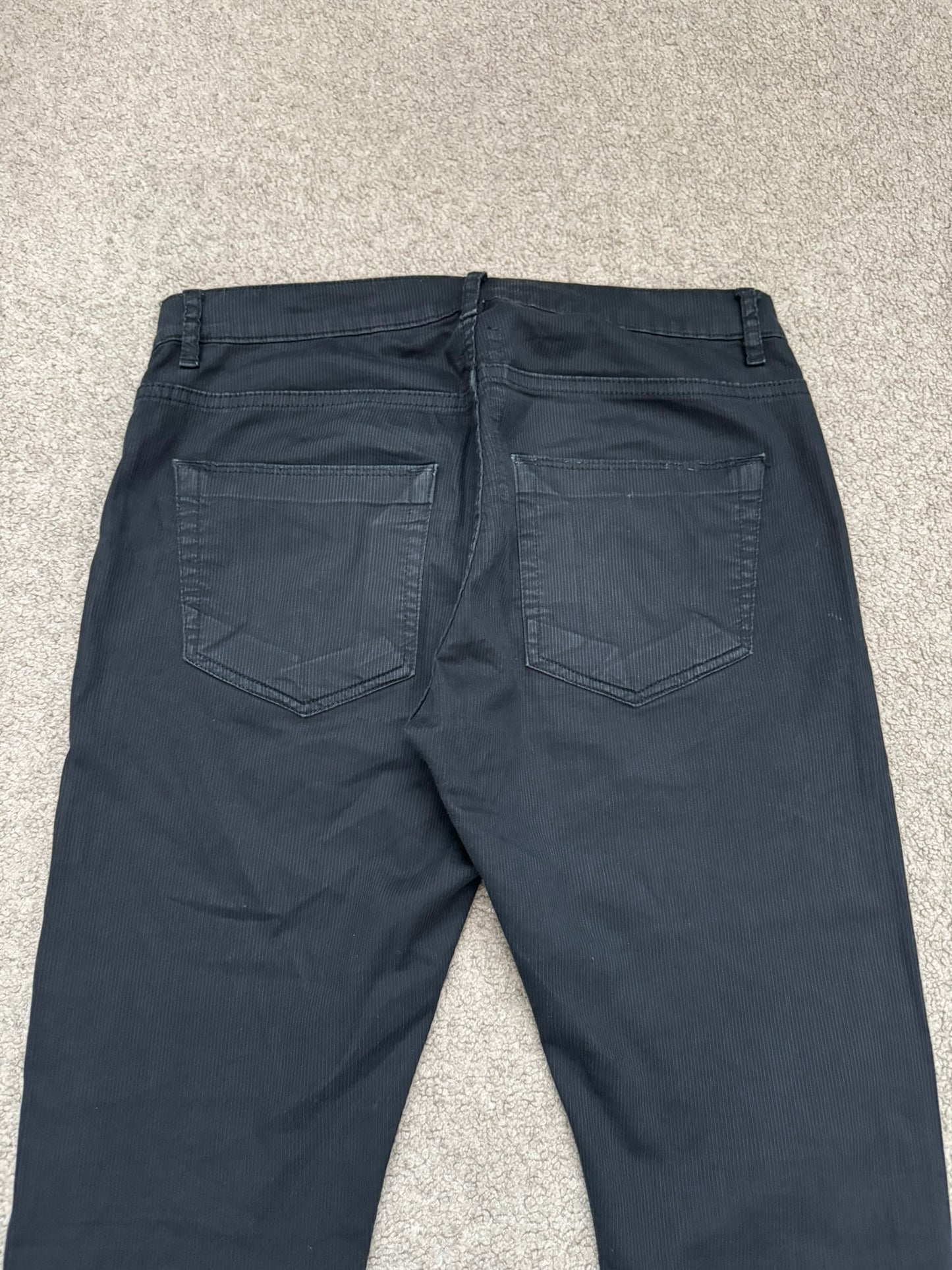 SS16 Rick Owens DRKSHDW Ribbed Cotton Detroit Cut Jeans