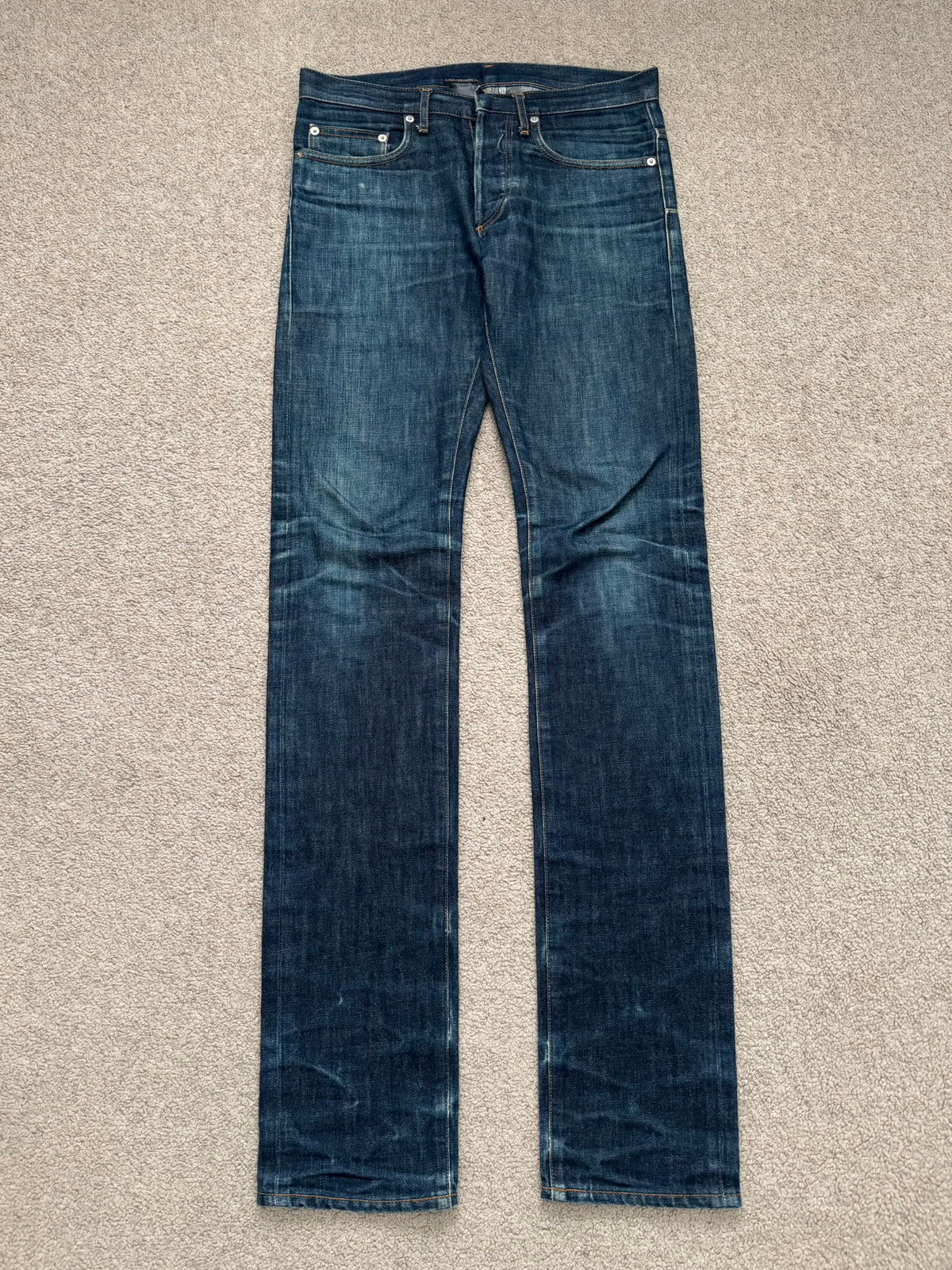 AW07 Dior Homme by Hedi Slimane Indigo Raw MIJ Denim Jeans