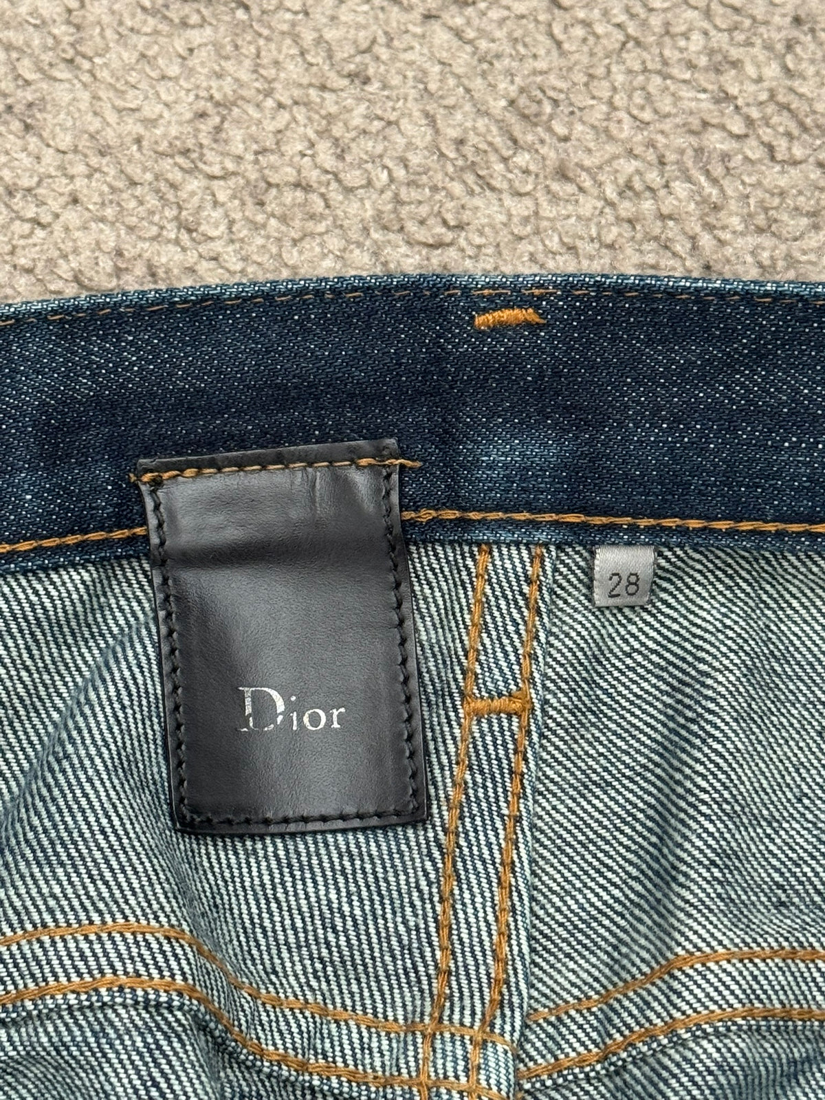 AW07 Dior Homme by Hedi Slimane Indigo Raw MIJ Denim Jeans