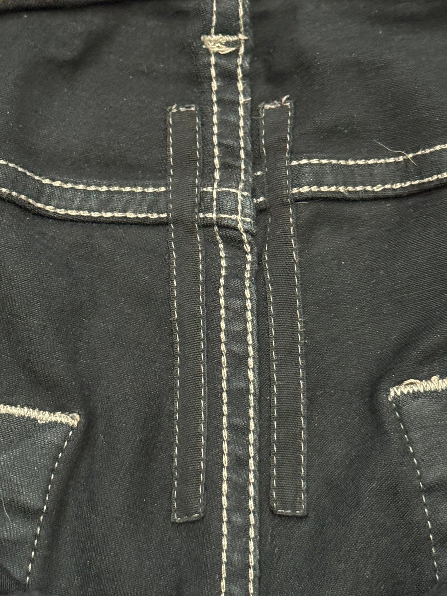 FW21 Rick Owens DRKSHDW Black Waxed Tyrone Cut Denim Jeans
