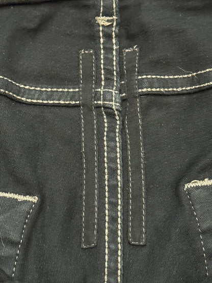 FW21 Rick Owens DRKSHDW Black Waxed Tyrone Cut Denim Jeans
