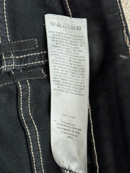 FW21 Rick Owens DRKSHDW Black Waxed Tyrone Cut Denim Jeans