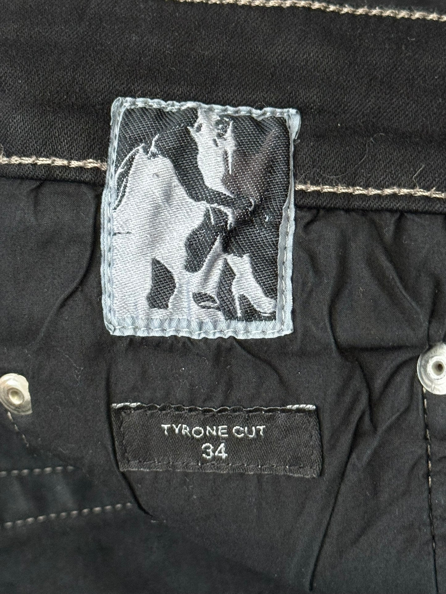 FW21 Rick Owens DRKSHDW Black Waxed Tyrone Cut Denim Jeans
