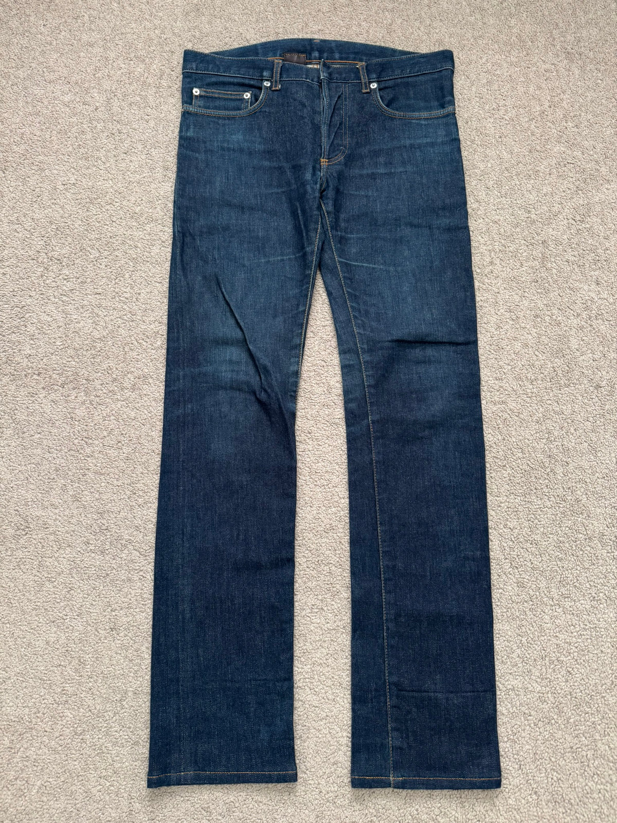 AW06 Dior Homme by Hedi Slimane Indigo Raw Stretch Denim Jeans