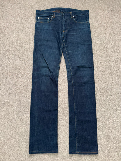 AW06 Dior Homme by Hedi Slimane Indigo Raw Stretch Denim Jeans
