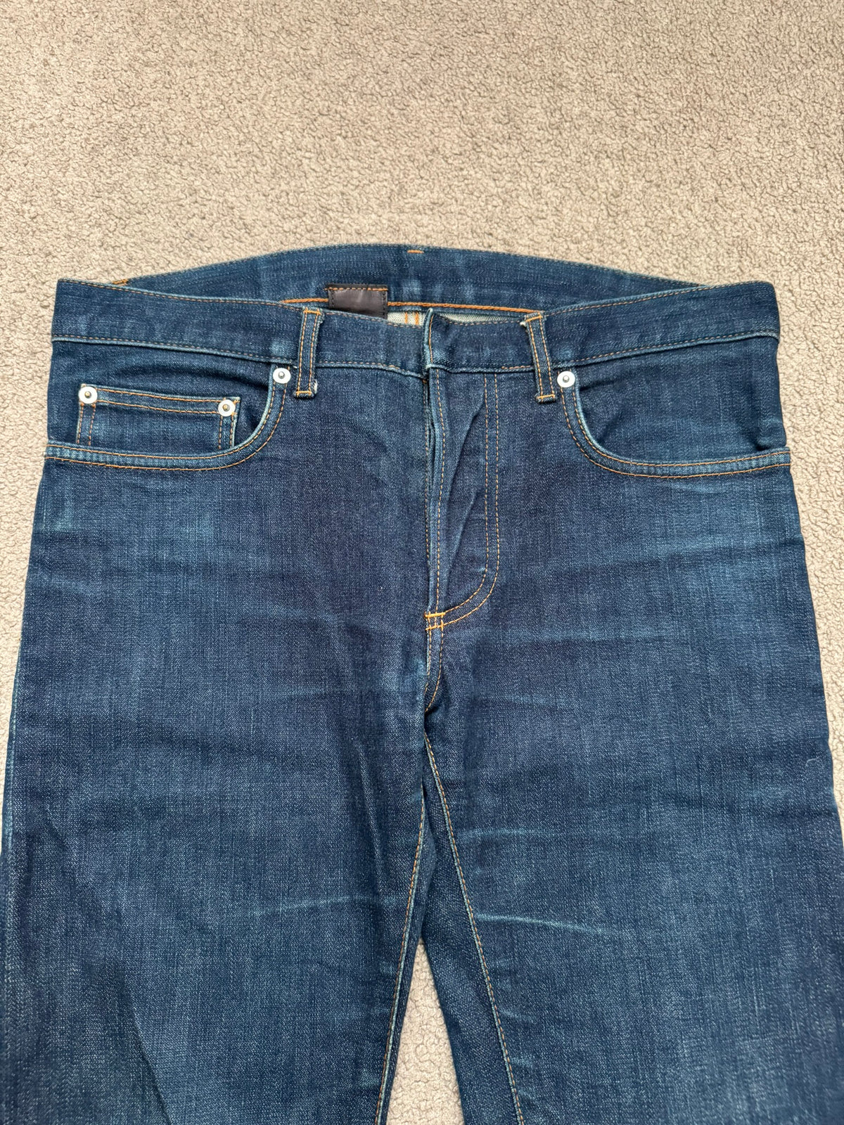 AW06 Dior Homme by Hedi Slimane Indigo Raw Stretch Denim Jeans