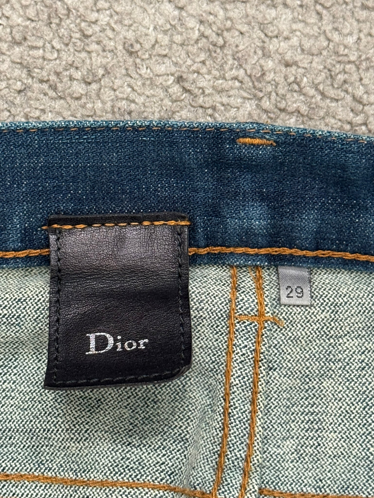 AW06 Dior Homme by Hedi Slimane Indigo Raw Stretch Denim Jeans