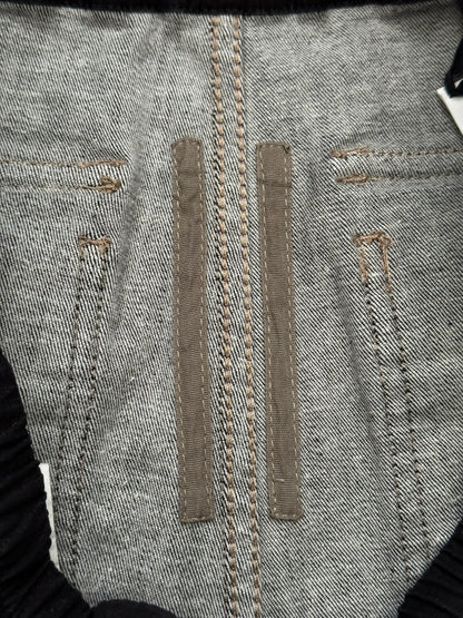 FW20 Rick Owens DRKSHDW Bruise Foil Cropped Denim Pants