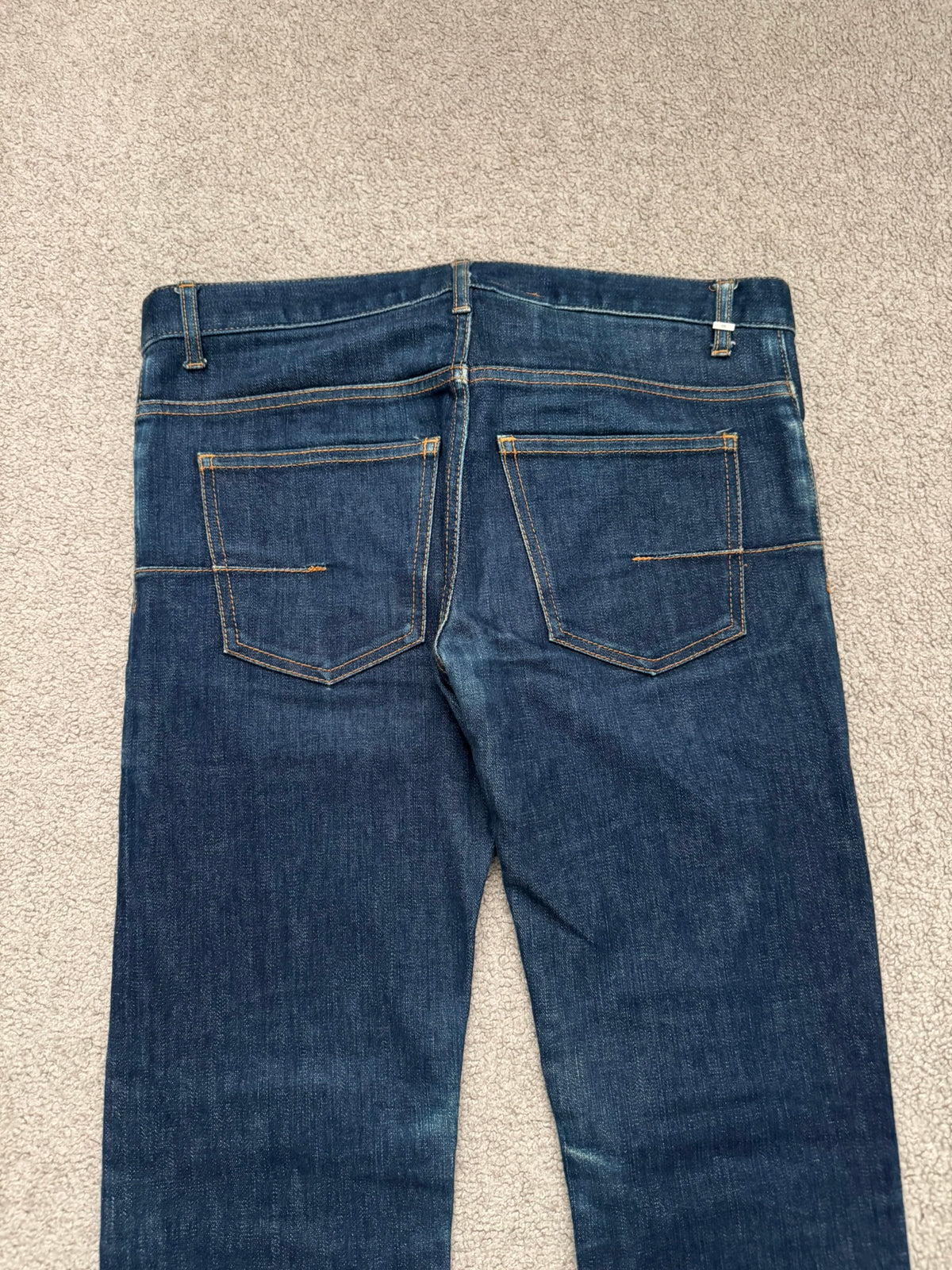AW06 Dior Homme by Hedi Slimane Indigo Raw Stretch Denim Jeans