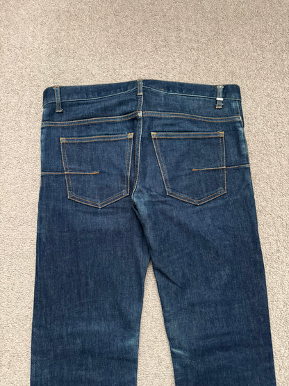 AW06 Dior Homme by Hedi Slimane Indigo Raw Stretch Denim Jeans