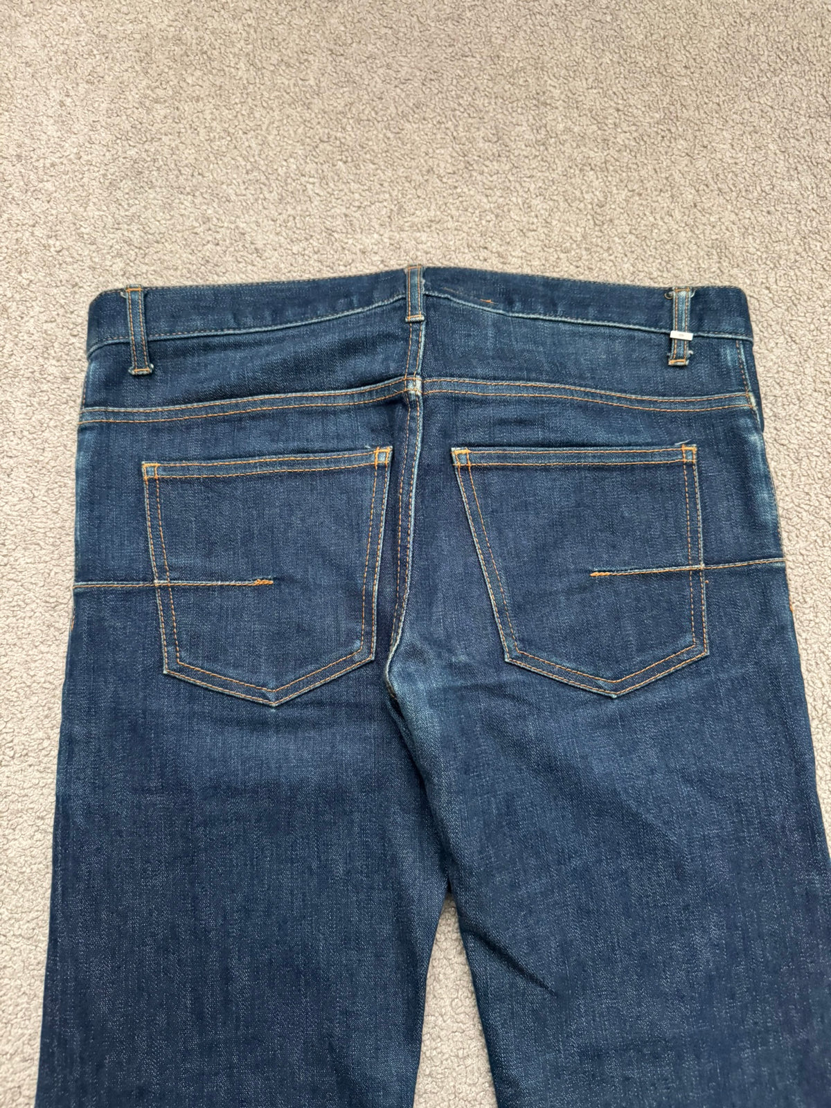 AW06 Dior Homme by Hedi Slimane Indigo Raw Stretch Denim Jeans