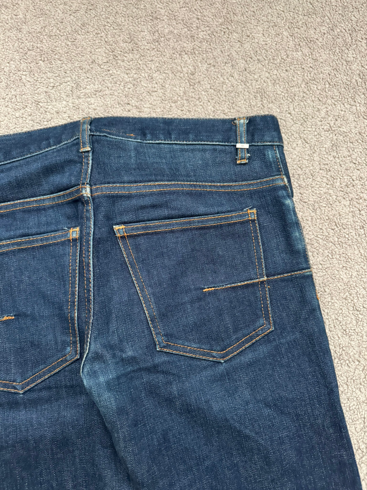 AW06 Dior Homme by Hedi Slimane Indigo Raw Stretch Denim Jeans