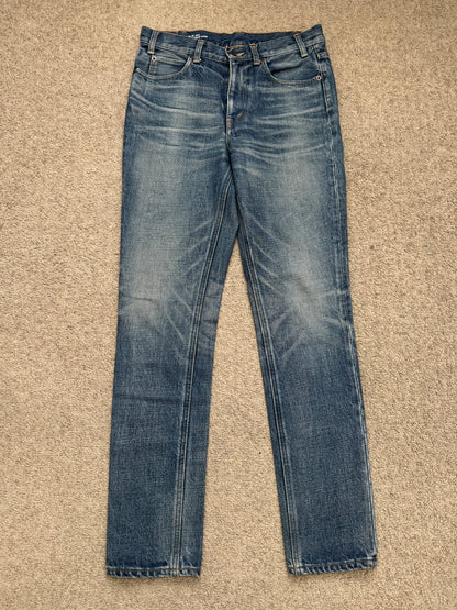 Celine by Hedi Slimane Blue Union Wash Slim Denim Jeans
