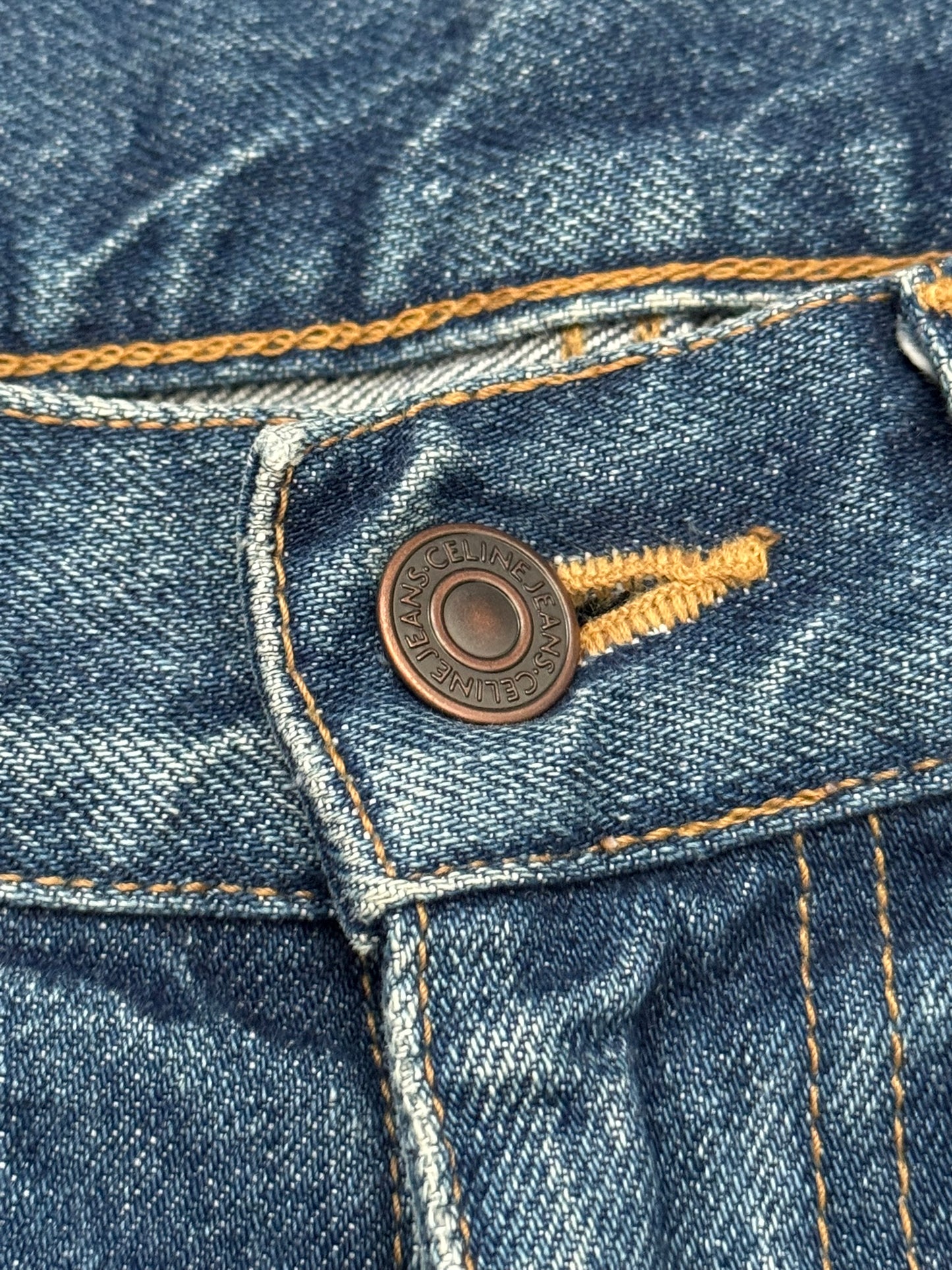 Celine by Hedi Slimane Blue Union Wash Slim Denim Jeans