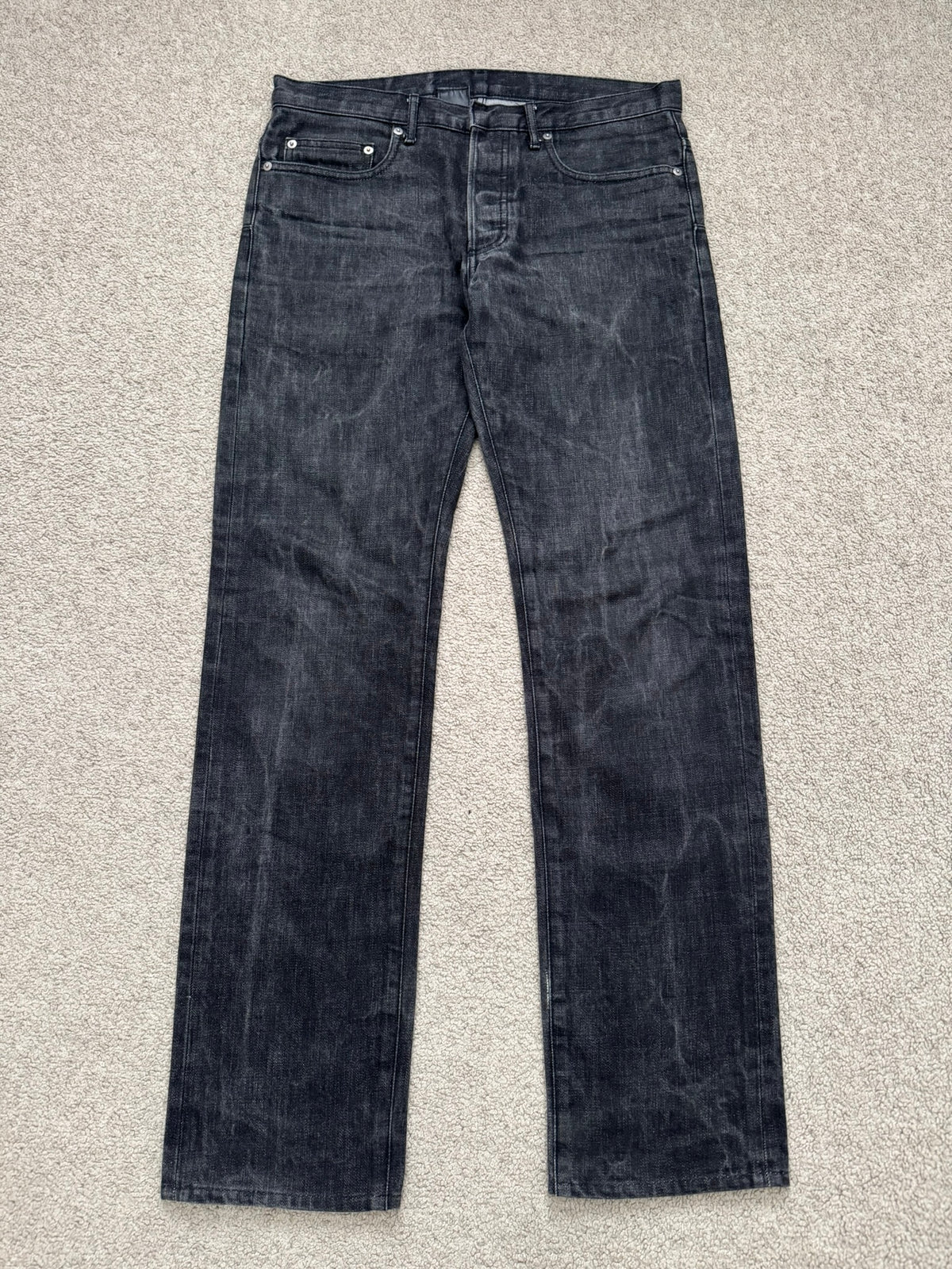 SS04 Dior Homme by Hedi Slimane "Strip" MIJ Washed Denim Jeans