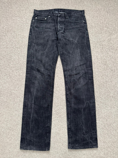 SS04 Dior Homme by Hedi Slimane "Strip" MIJ Washed Denim Jeans