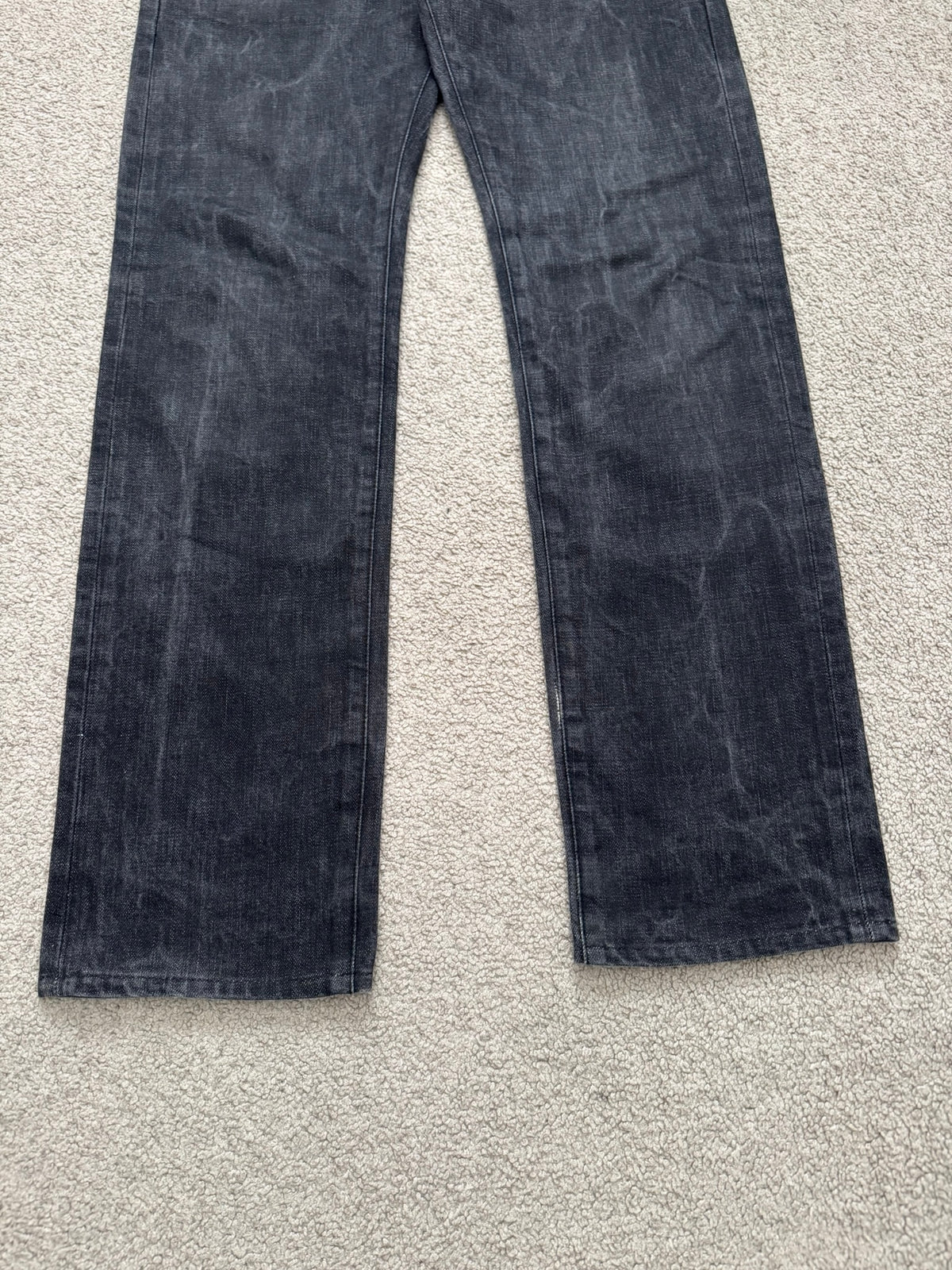 SS04 Dior Homme by Hedi Slimane "Strip" MIJ Washed Denim Jeans