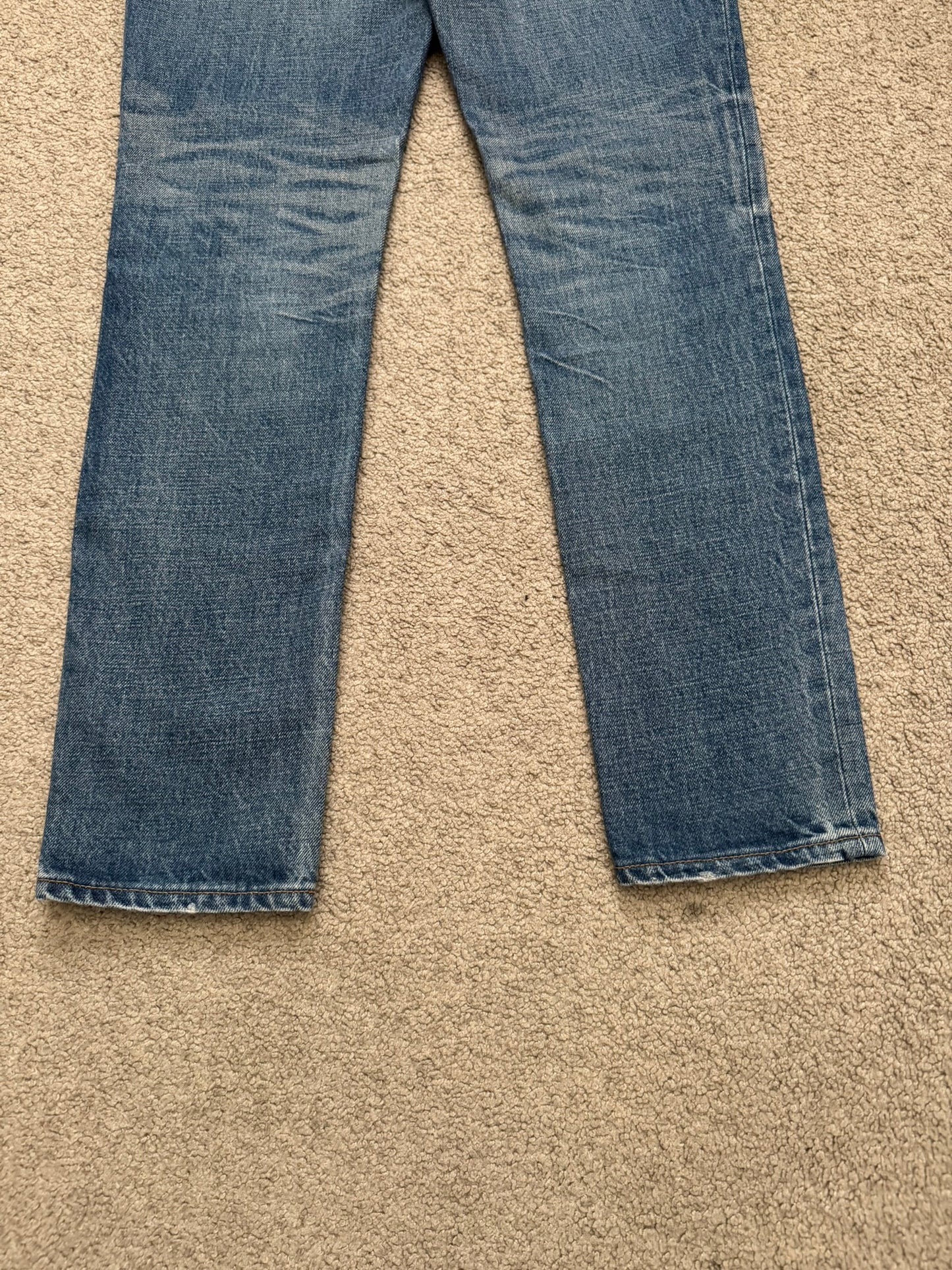 Celine by Hedi Slimane Blue Union Wash Slim Denim Jeans