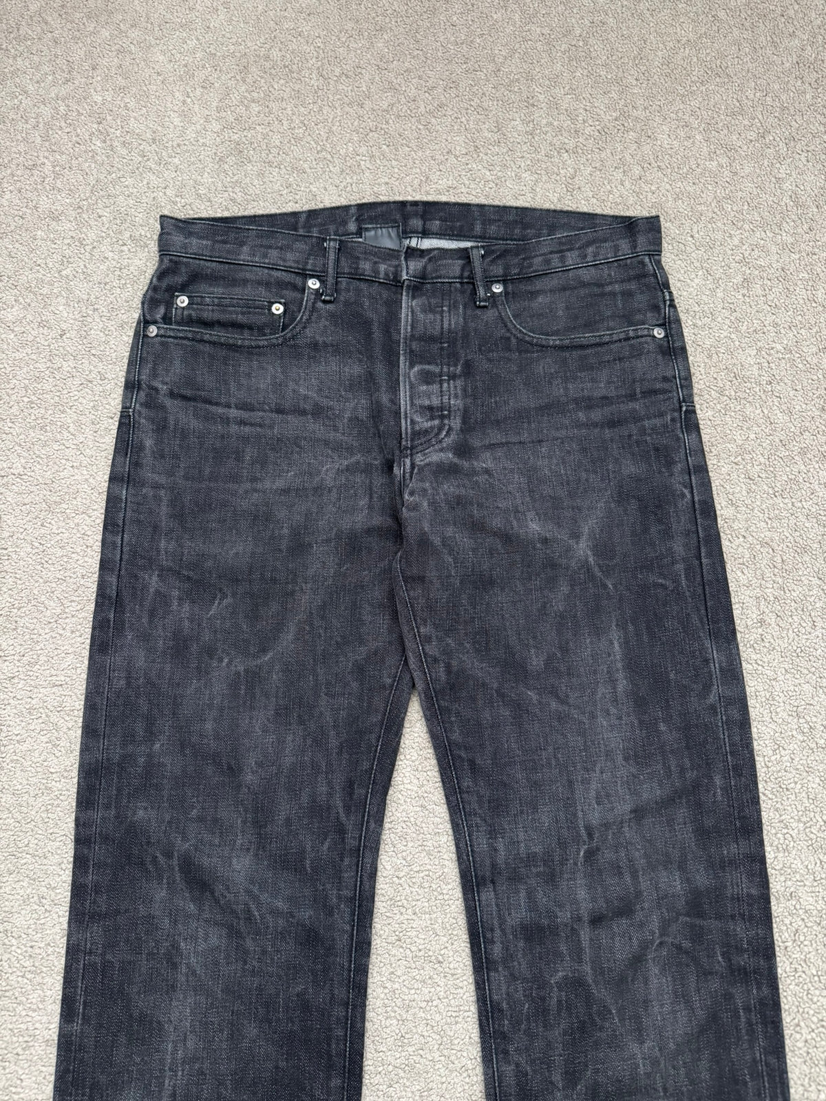 SS04 Dior Homme by Hedi Slimane "Strip" MIJ Washed Denim Jeans