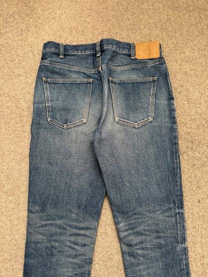 Celine by Hedi Slimane Blue Union Wash Slim Denim Jeans