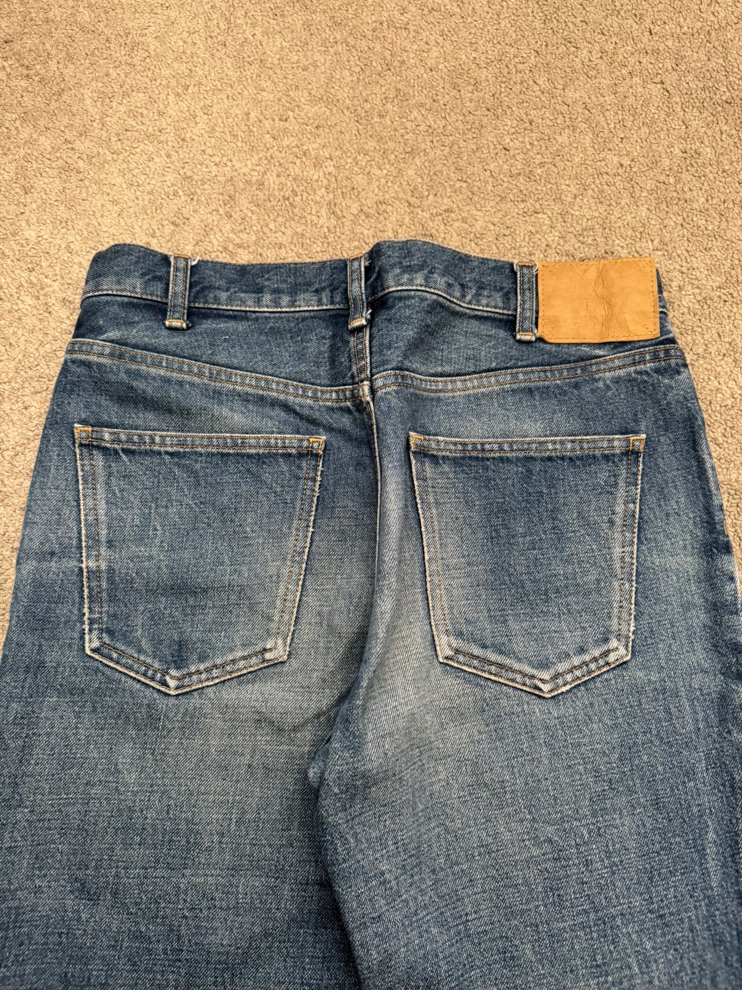 Celine by Hedi Slimane Blue Union Wash Slim Denim Jeans