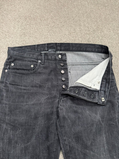 SS04 Dior Homme by Hedi Slimane "Strip" MIJ Washed Denim Jeans