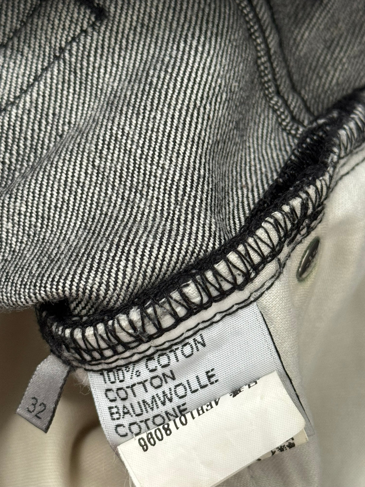 SS04 Dior Homme by Hedi Slimane "Strip" MIJ Washed Denim Jeans
