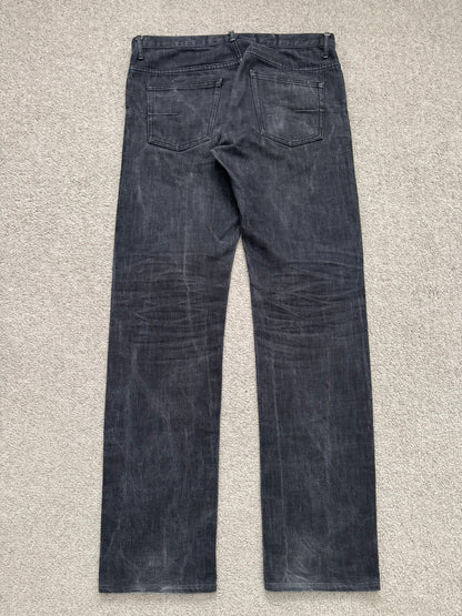 SS04 Dior Homme by Hedi Slimane "Strip" MIJ Washed Denim Jeans