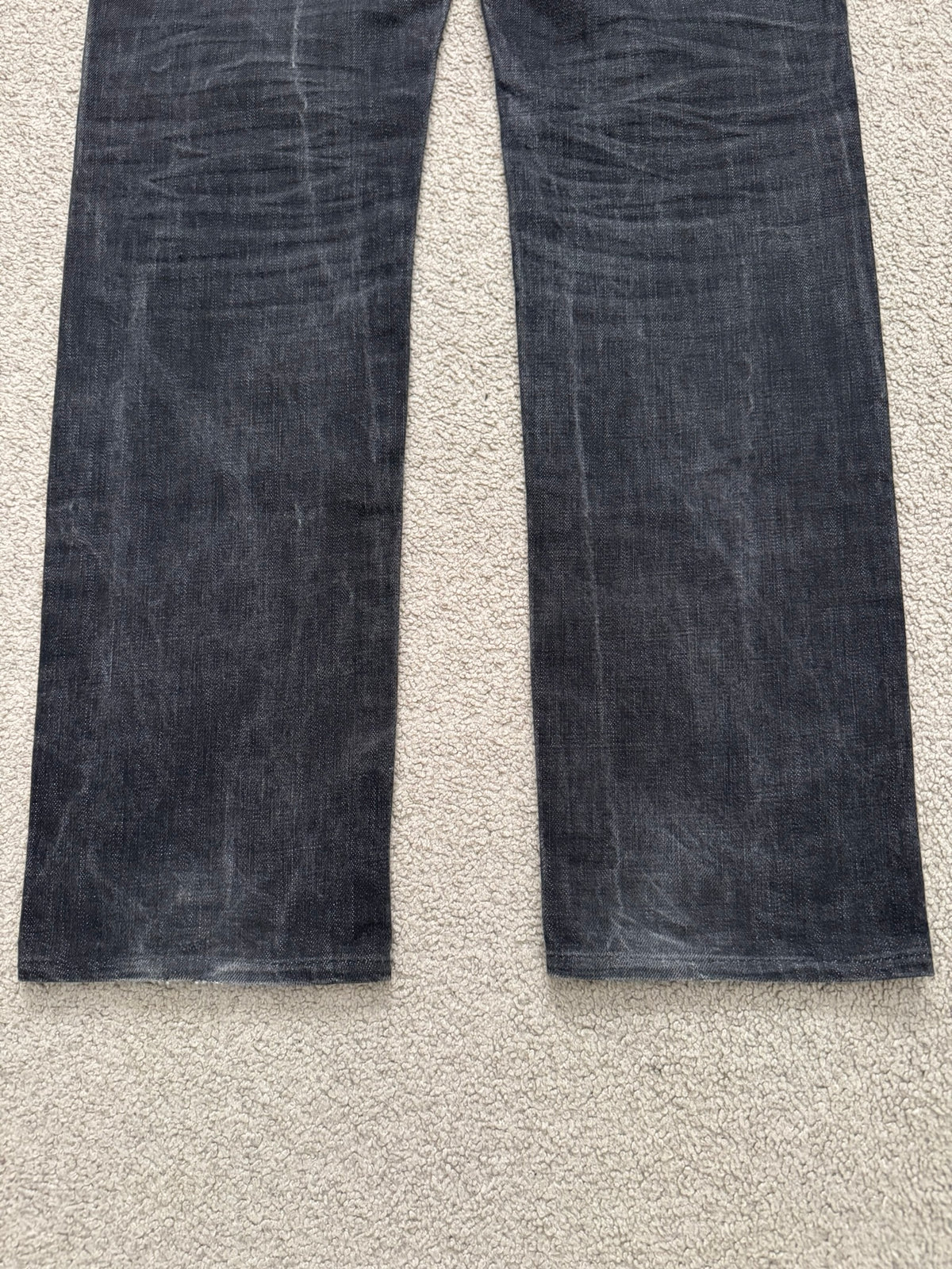 SS04 Dior Homme by Hedi Slimane "Strip" MIJ Washed Denim Jeans