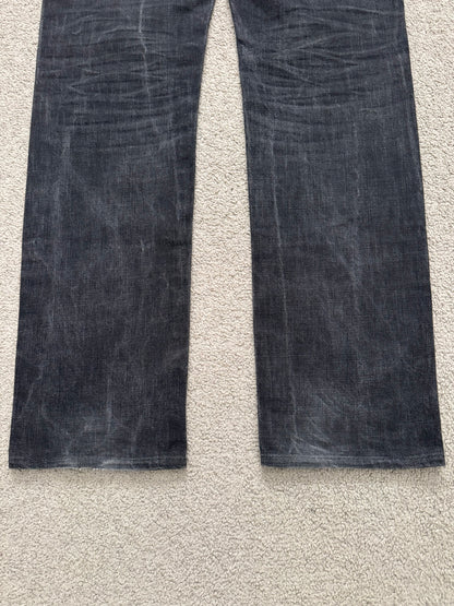 SS04 Dior Homme by Hedi Slimane "Strip" MIJ Washed Denim Jeans