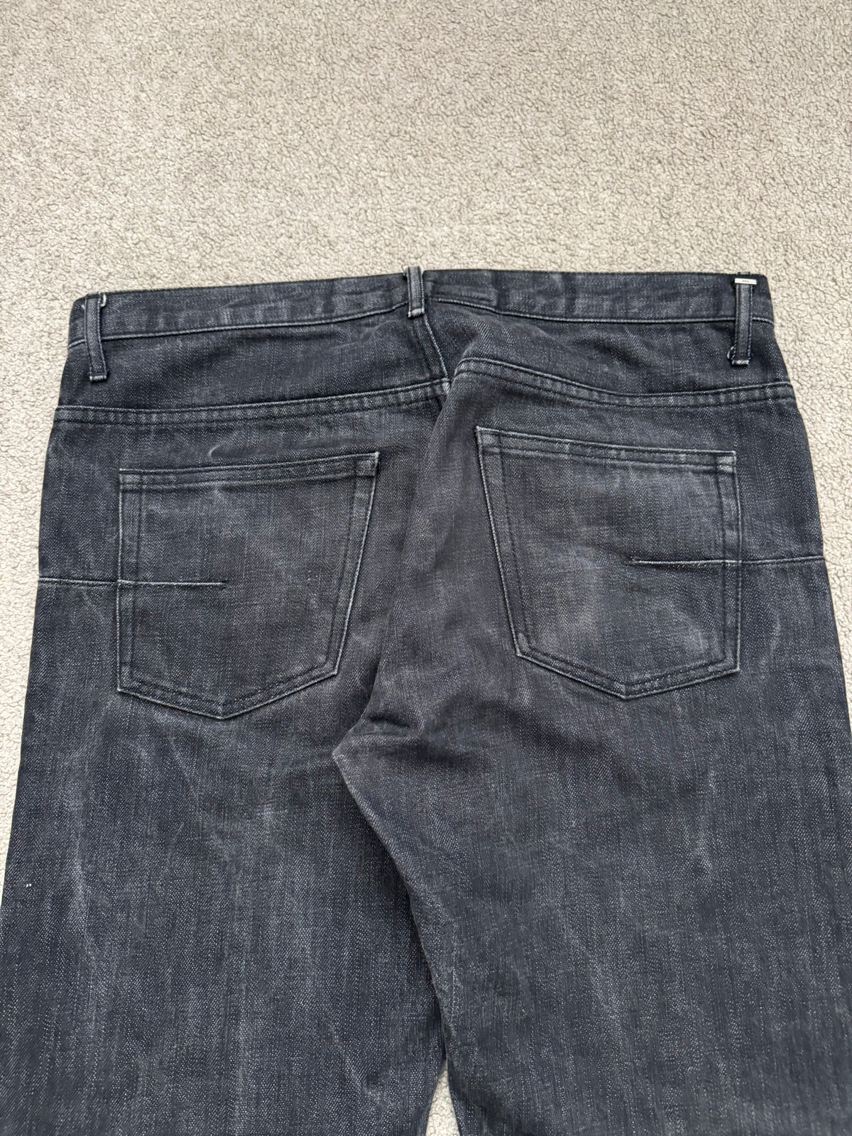 SS04 Dior Homme by Hedi Slimane "Strip" MIJ Washed Denim Jeans